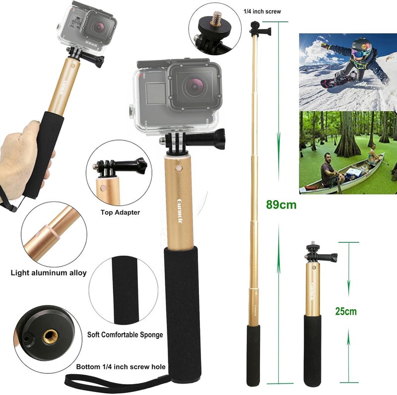 Gurmoir Accessories Kit with 2Battery and Charger for Go Pro 12 11 10 9 Camera, Top 10 Essential Accessories Bundle Compatible with GoPro Hero 12 Hero 11 Hero 10 Hero 9 Black - Image 4
